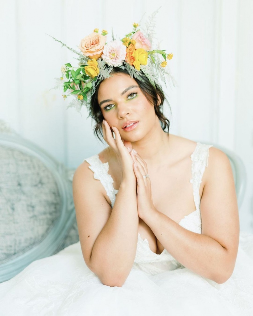 Romantic Updo with Flowers  Romantic Updo with Flowers