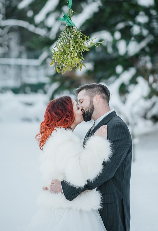 The mistletoe scene The mistletoe scene